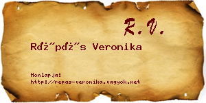 Répás Veronika névjegykártya